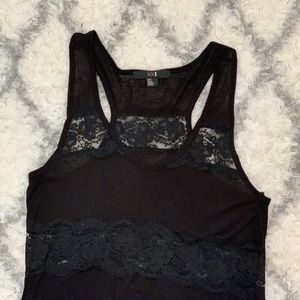 Black Lace Tunic or Mini Dress Loose Small